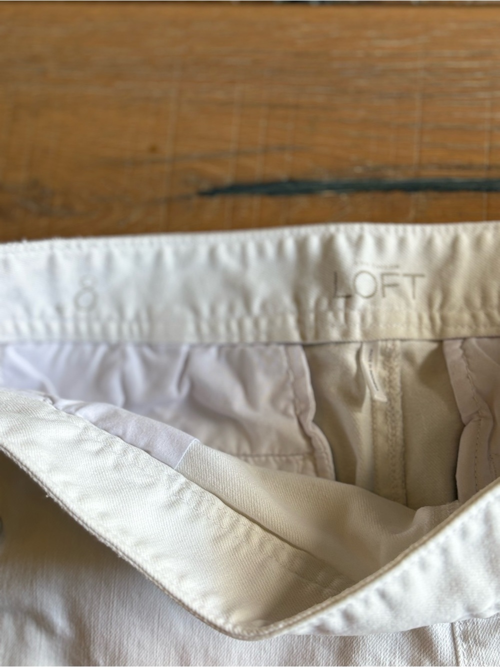 LOFT Women's Shorts Set in White, Blue, and Olive - Picture 3 of 11